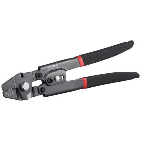 VEVOR Wire Fishing Lead Crimping Tool and Cutter Up To 2.2mm Wire Cable Crimps, 1/64" - 3/32" Crimping Loop Sleeve Kit and 160pcs Aluminum Buckles