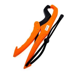 1pc Fish ABS Gripper With Adjustable Rope (Color: Orange)