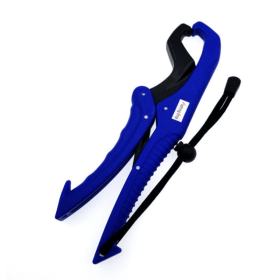 1pc Fish ABS Gripper With Adjustable Rope (Color: Blue)