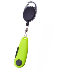 Folding Fishing  Scissors With Hook Sharpener (Color: Brown)